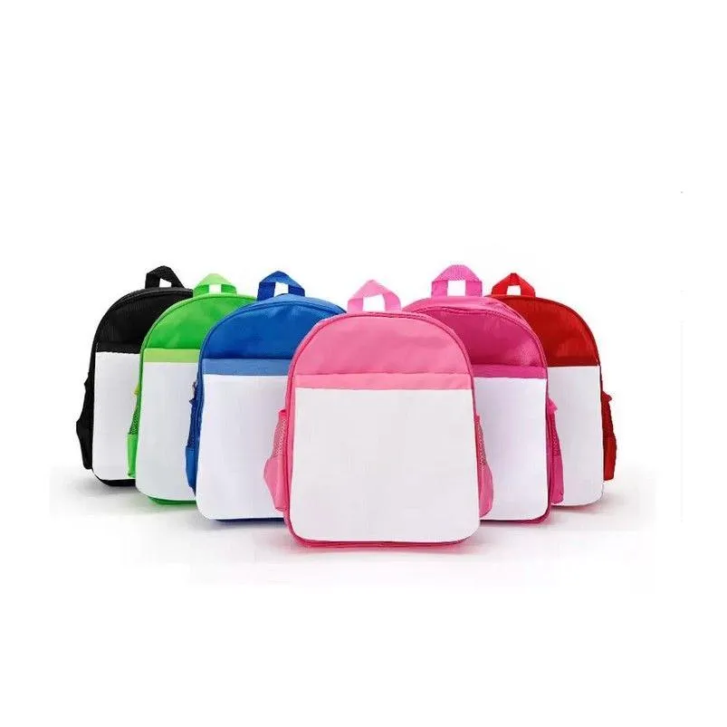 Other Office School Supplies Wholesale Sublimation Blanks Schoolbag Children Kids Backpacks Garten Polyester Diy Book Bag Fast Shi Dhnlo