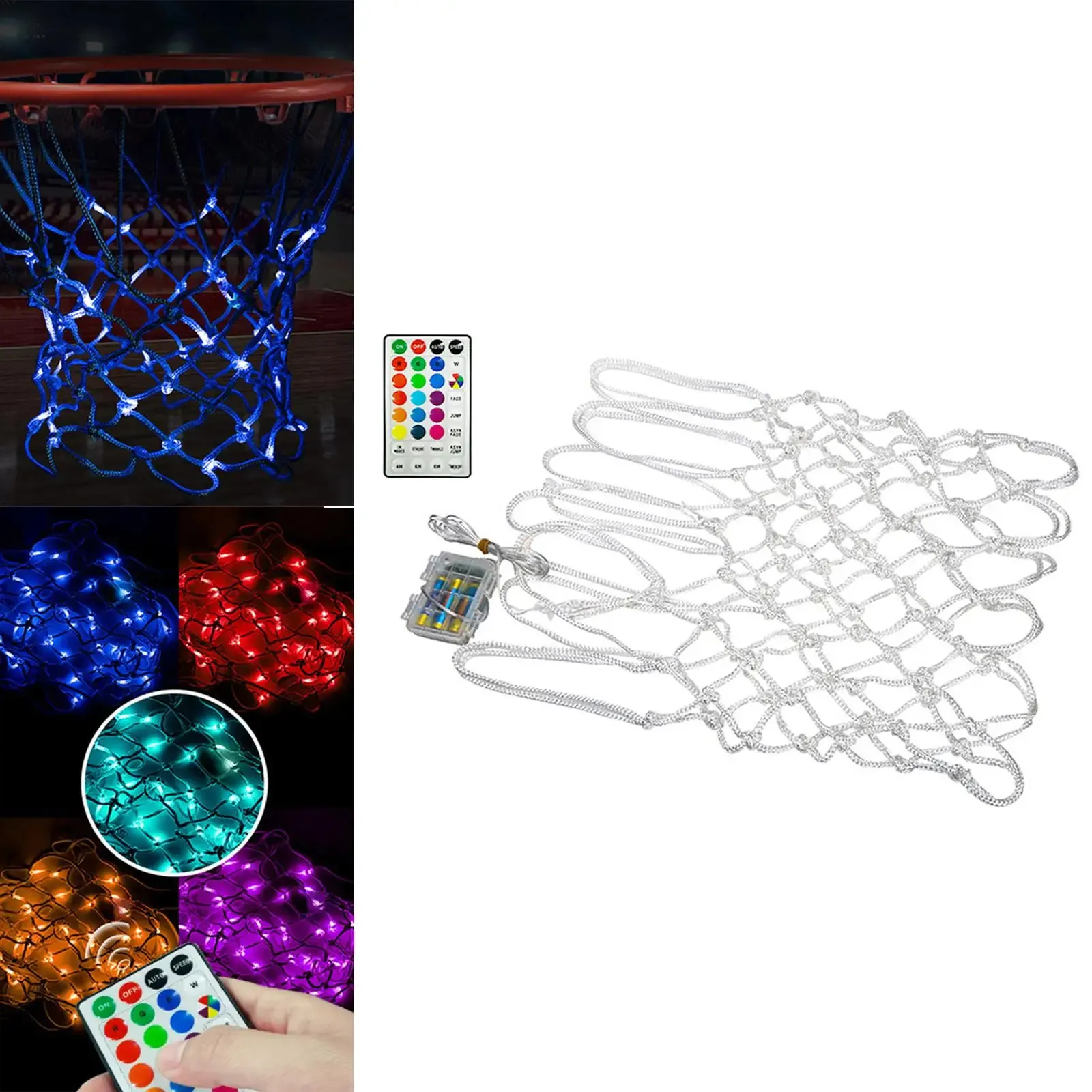 LED Light Basketball Net Change Play Automatic Lights for Outdoor Teen