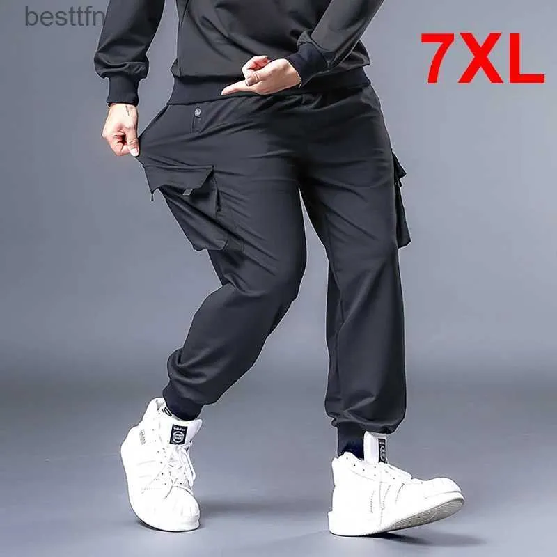 Men's Pants Pantalon ample pour hommes, style Hip Hop, Streetwear, Cargo, grande taille 7XL, survêtement, surdimensionné, à la mode, Plus Szie HX530L231212