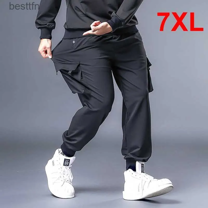 Męskie spodnie workowane spodnie Męscy Hip Hop Streetwear Pant Big Size 7xl Drespants Jogger Ogólnia moda Plus Szie HX530L231212