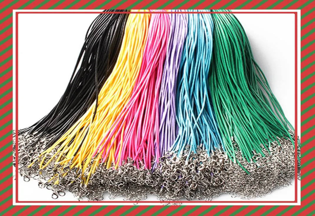 14 cores 50cm colar de couro cera cordão de miçangas corda com fecho lagosta colar pulseiras diy jóias descobertas barato 1612116420968