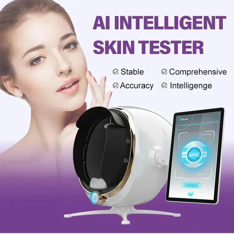 Portable AI Smart Magic Mirror Face Scanner 3D Facial Skin Analyzer Machine Digital Skins Analysis Detector