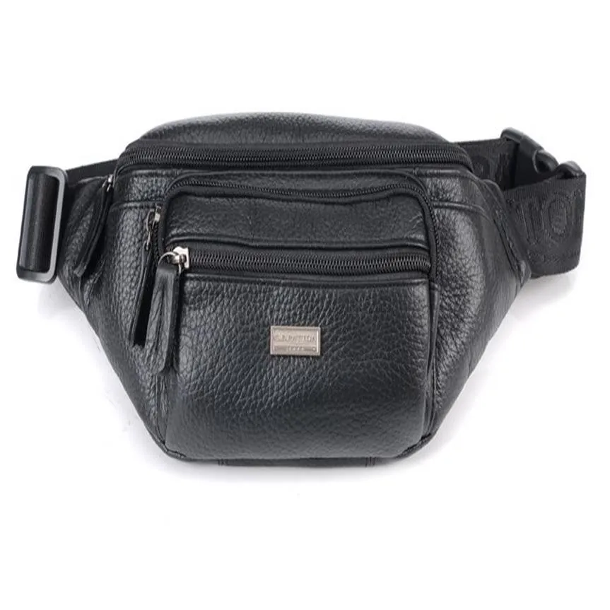 Premium Leather Waist Bag for Men Soft Cowhide Casual Fanny Pack, Outdoor  Sport Travel Companion, Factory Direct