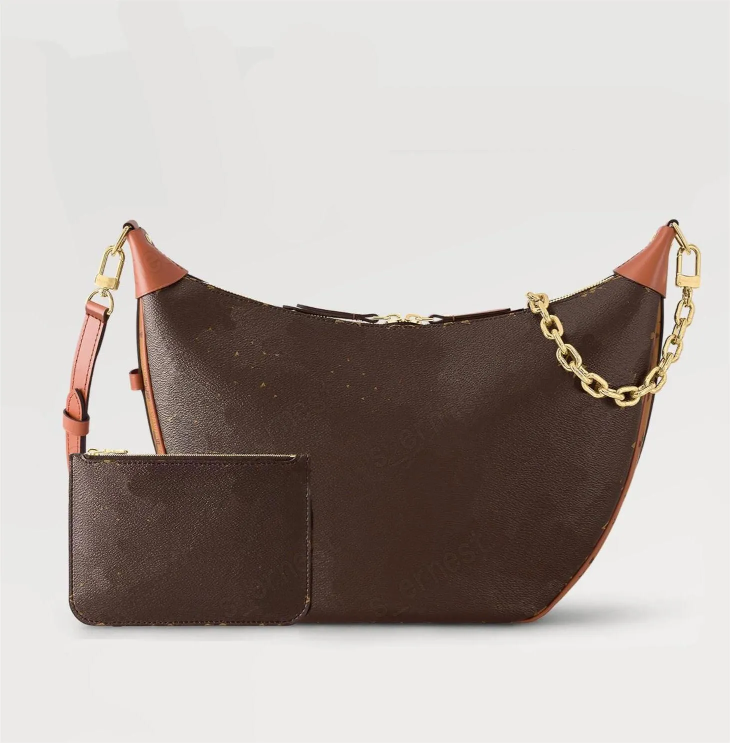 Дизайнерские сумки LOOP HOBO Женская сумка через плечо Сумки Модные сумки с металлической цепочкой Кожаные винтажные классические сумки через плечо M46311
