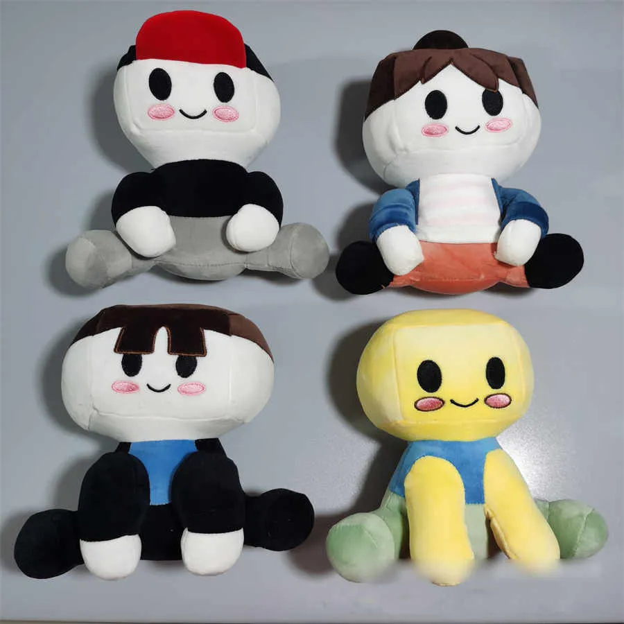 Blox Buddies Plush Toys Blox Buddies nadziewane zwierzęce zabawki urocze miękka lalka kreskówka świąteczna