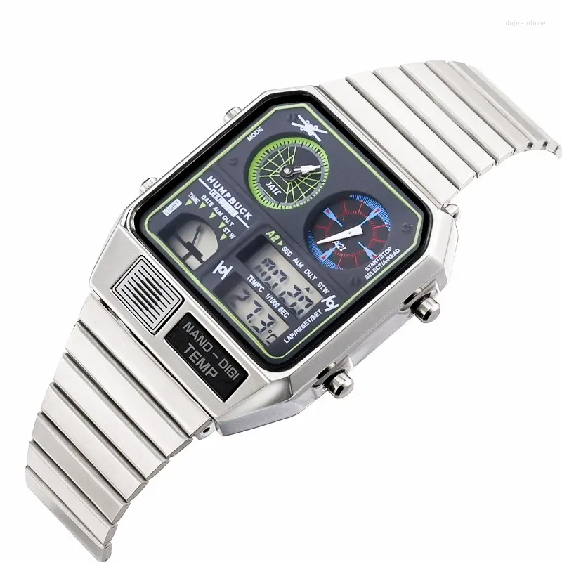 Wristwatches Stand Out With Digital Analog Perfect For Casual And Business Attire This Watch Has A Display Elegant Design