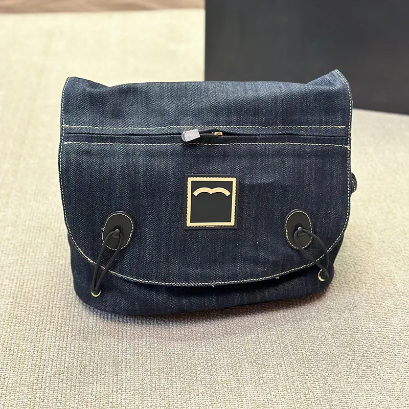 Franse Merk Luxe Dames Designer Crossbody Tas Klassieke Dubbele Letter Mode Dames Flap Schoudertas Handtas Hoogwaardige Dubbele Letter Dame Denim Messenger Bag