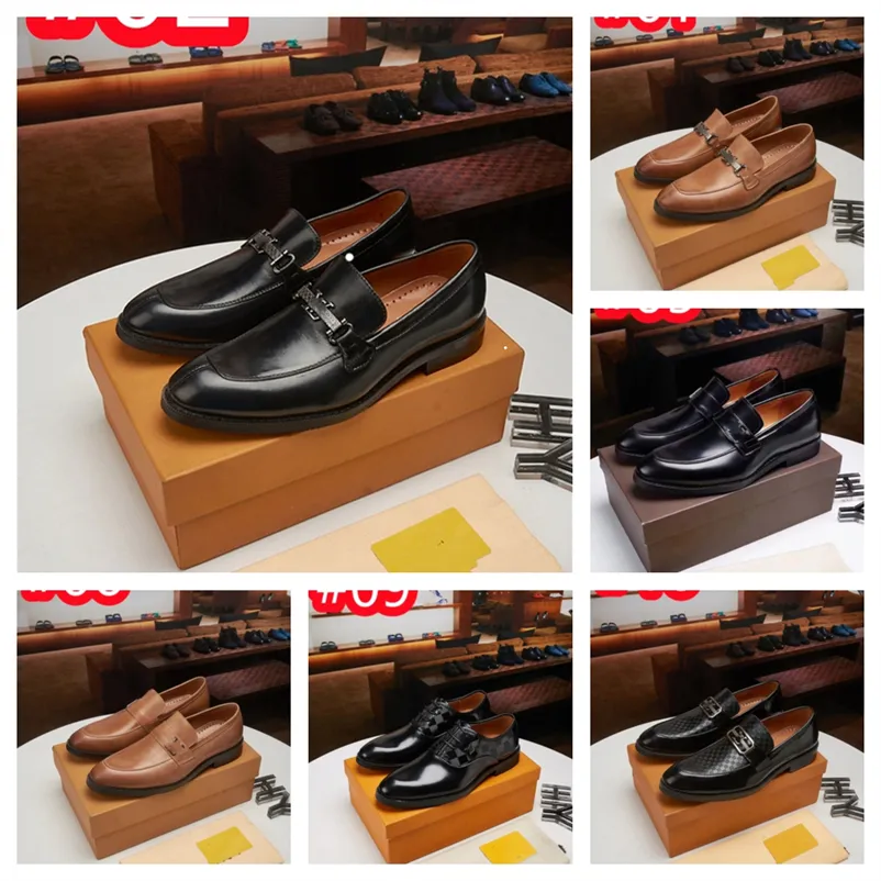 40Modèle Double Monk Strap Luxe Hommes Chaussures En Cuir Véritable À La Main Designer De Mode Robe D'affaires Chaussures pour Hommes Taille Originale 38-47