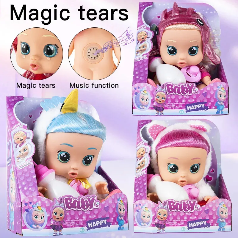 Куклы 10 дюймов, несколько стилей, Tears Babys 3 поколения, кукла Magic Doll, подарки-сюрпризы для мальчиков и девочек 231212