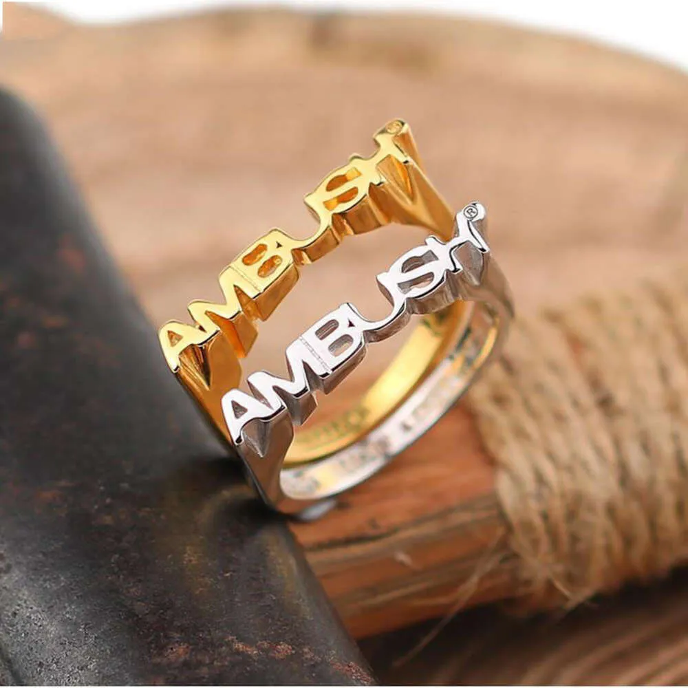 ambush rings Ring Fashion Personalized Men's Women's Minimalist Unique Design Trendy Network Red S925 Sterling Silver