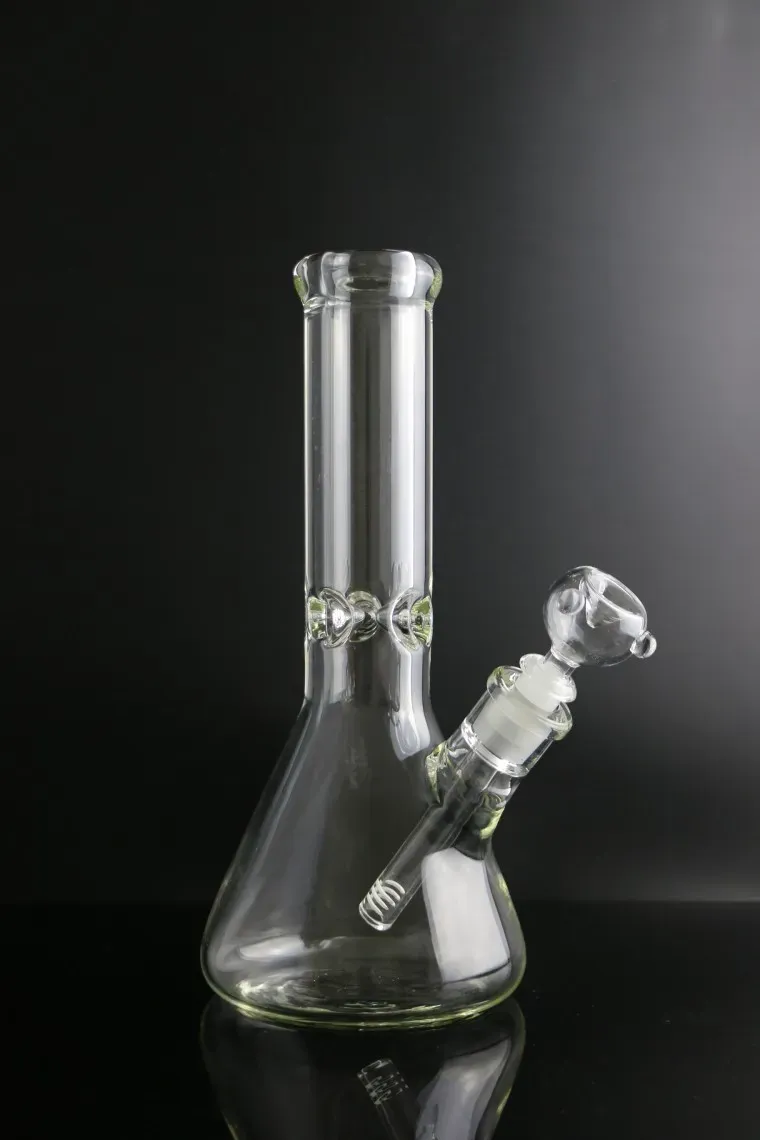 Hookahs Beaker 9mm Bong 12 inches Ice thick elephant Joint glass water pipe with 14/18 downstem 14mm bowl straight type