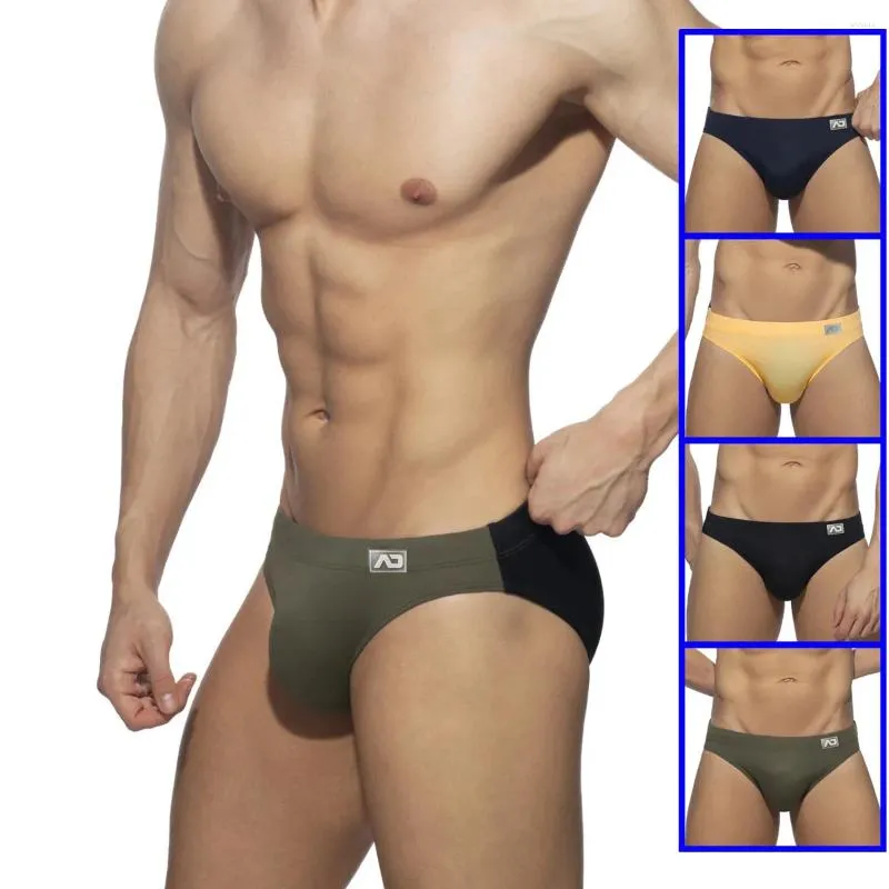 Men's Shorts Brand Beach Underwear Swimming Pants Stretch Sports Comfortable Antibacterial Breathable Printing Youth Briefs Underpants