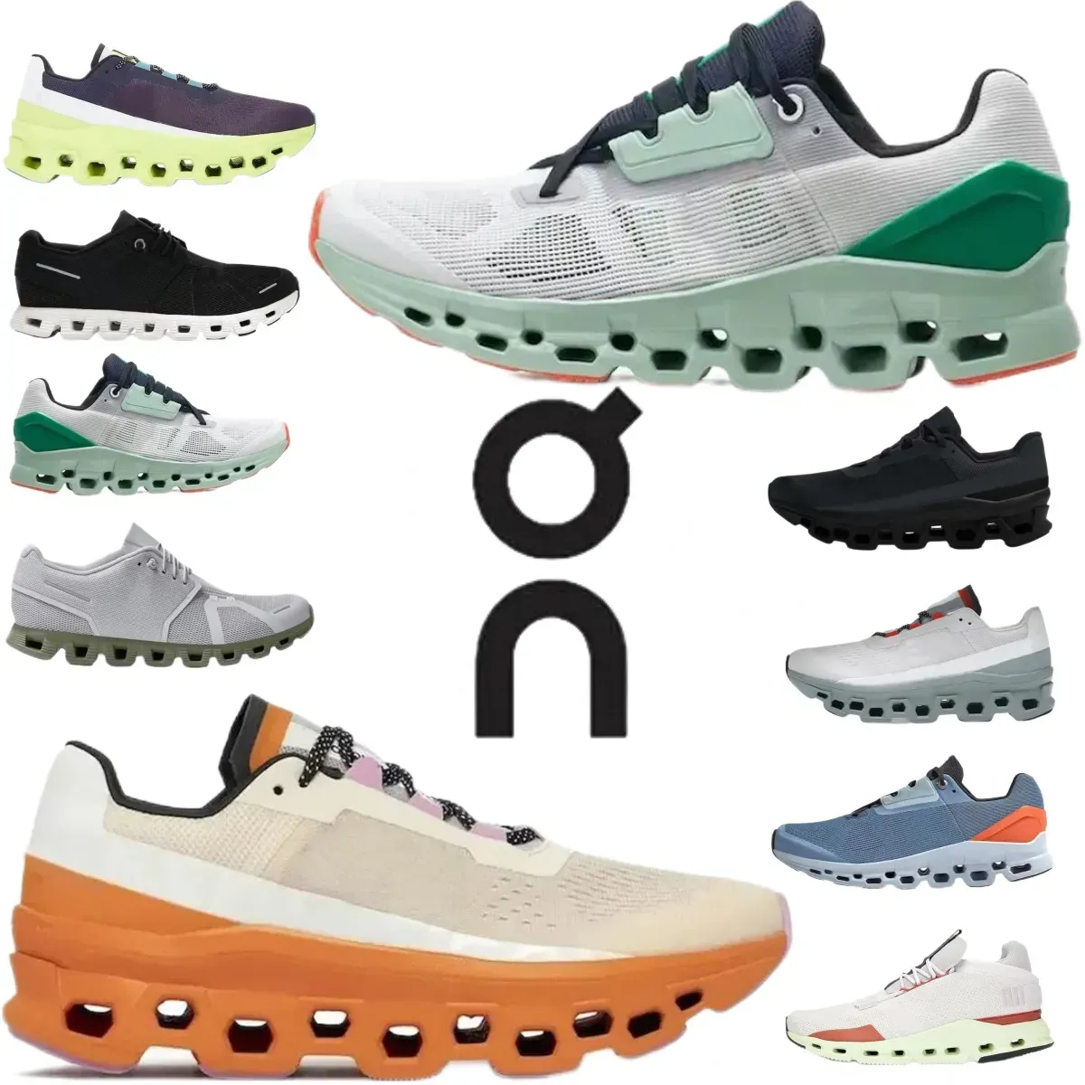 Cloudmonster Cloud Running Shoes Men Women Monster Onclouds Fawn Turmeric Iron Hay Magnet Trainer Sneaker Designer on clouds outdoor shoes