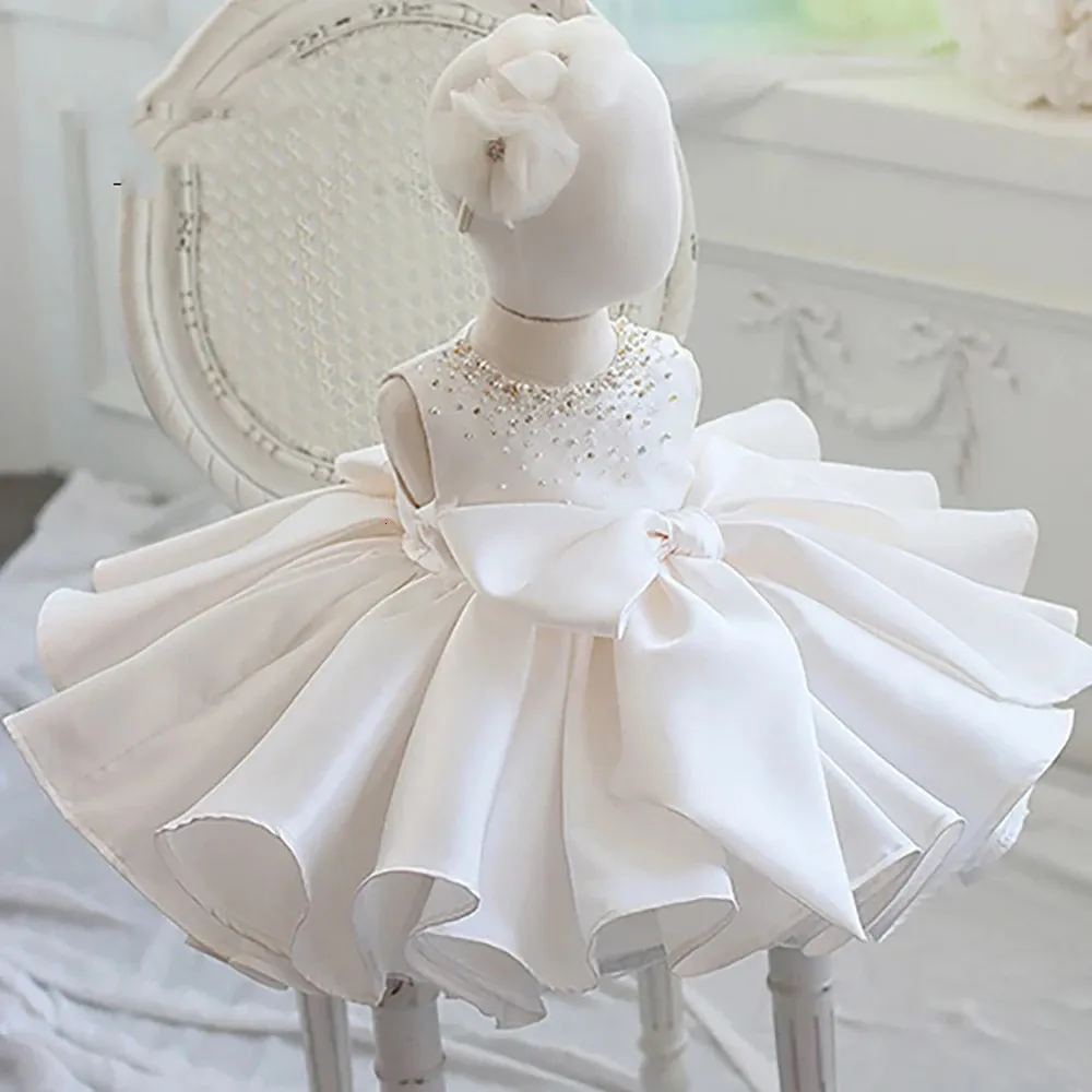 Korean Princess birthday birthday dress for Baby Girls - Puffy Flower Design, Satin Material, Perfect for Children's Host Evening Events (231211) Korean Princess birthday birthday dress for Baby Girls - Puffy Flower Design, Satin Material, Perfect for Children's Host Evening Events (231211)