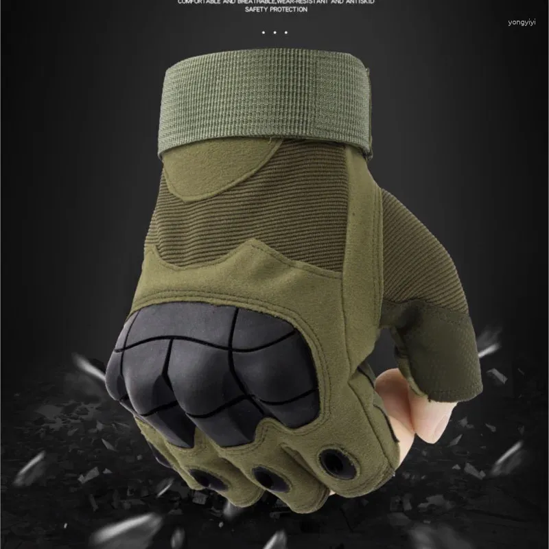 Cycling Gloves Half Finger Outdoor Military Tactical Road Bike Bicycle Glove Hiking Men Sports Motorcycle