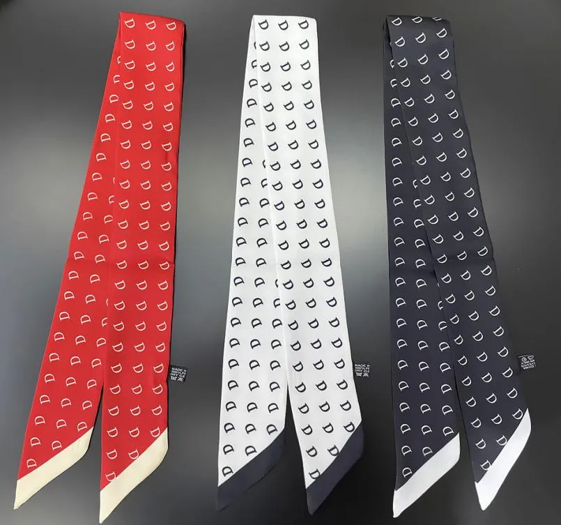 Letnie cienkie szaliki Wysokiej jakości czyste jedwabne szaliki alfabetyczne dekoracyjny opaska na głowę rozmiar 590 cm1336890