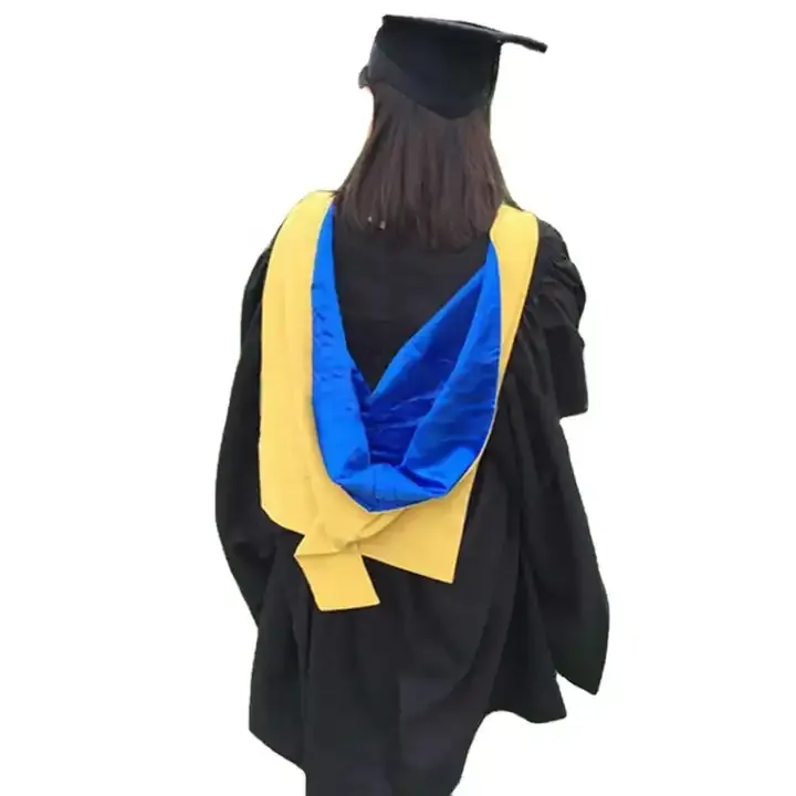 Robe de remise de diplôme, vente en gros, haute qualité, logo personnalisé, style britannique, robe de remise de diplôme de l'université de Coventry