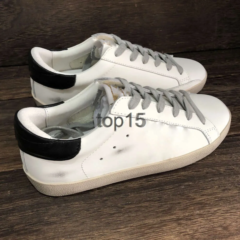 Diseñador Italia Marca Mujer Zapatos casuales Golden Superstar Zapatillas de deporte Lentejuelas Clásico Blanco Do-old Dirty Super star Hombre Zapatos de lujo mn