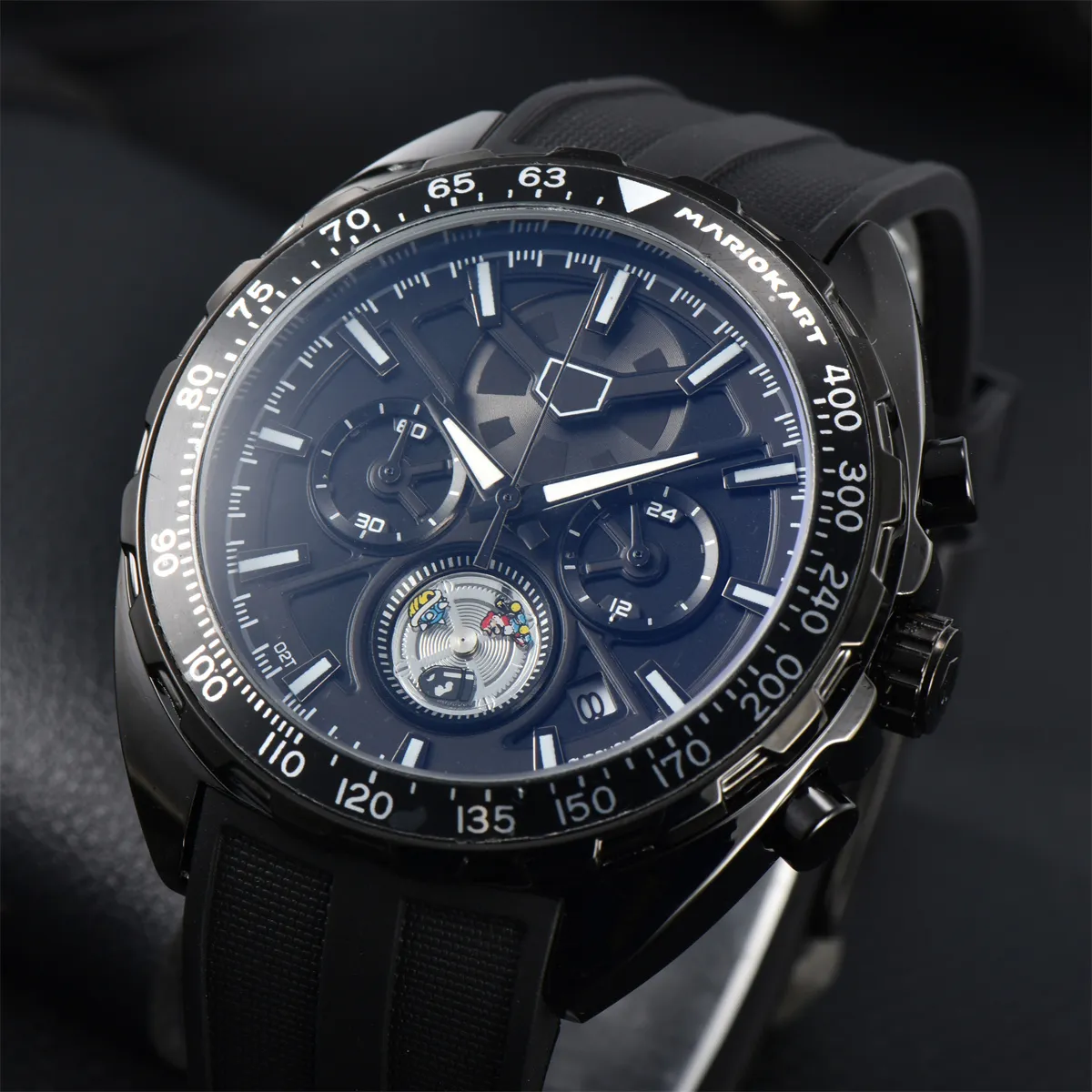 Новая выносливость для мужчин мужские высококачественные женские часы -дизайнер Quartz Chronograph 43 -мм часов с несколькими цветами резиновые стеклянные наручные часы