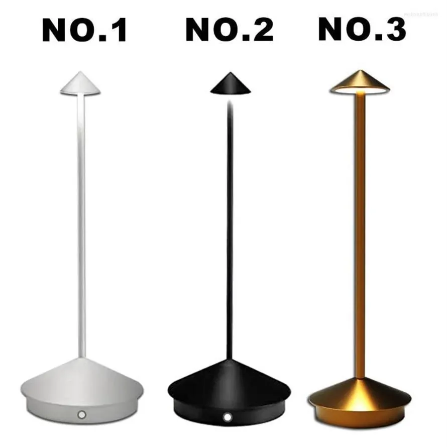 Lampy stołowe Kreatywne jadalnia dotyk LED El Bar Coffee Pina Pro Lampa ładowna lampada da tavolo dekoracyjne biurko188a