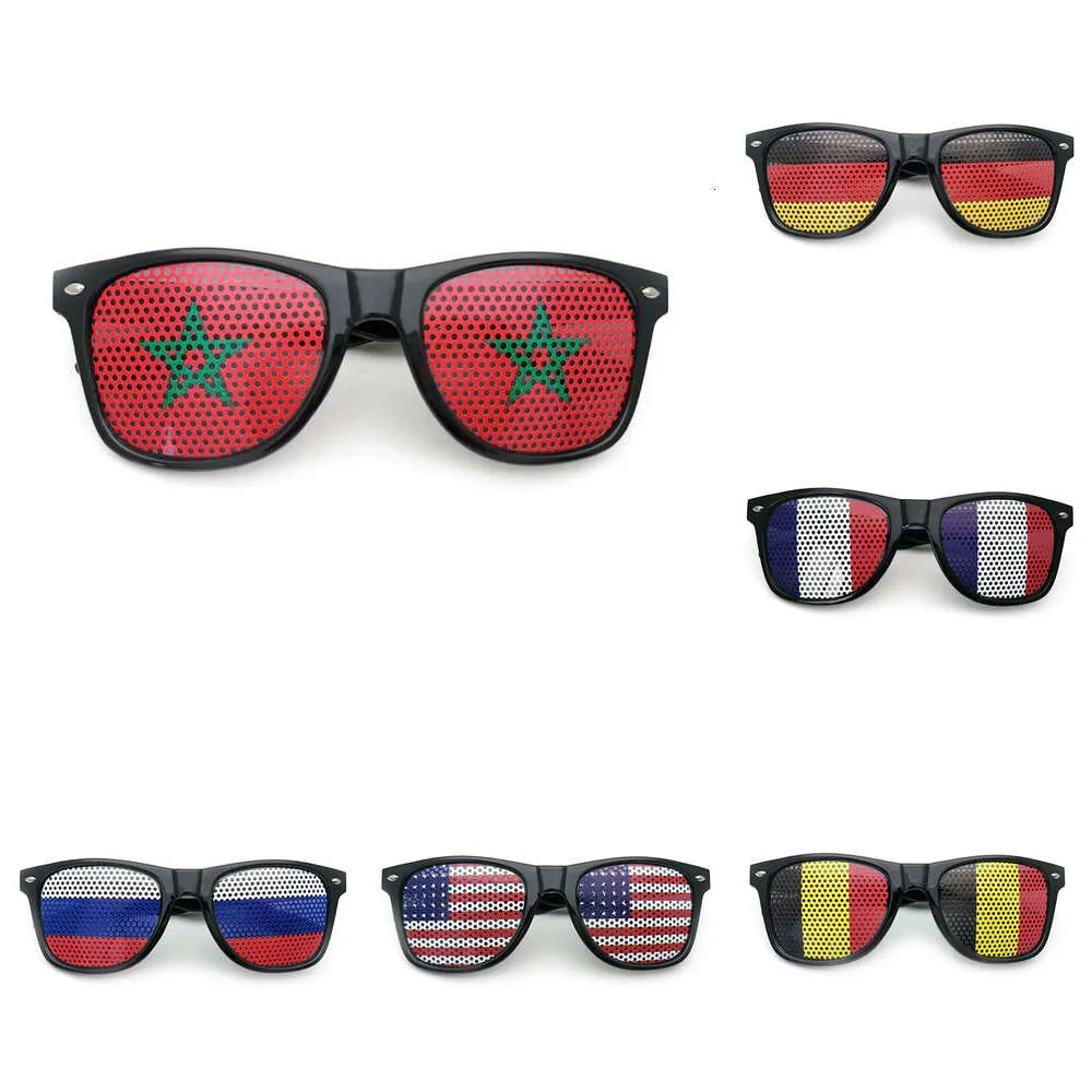 Новые уличные очки, солнцезащитные очки с национальным флагом, мужские футбольные баскетбольные болельщики, декоративные очки, женские вечерние очки для фестиваля Дня независимости