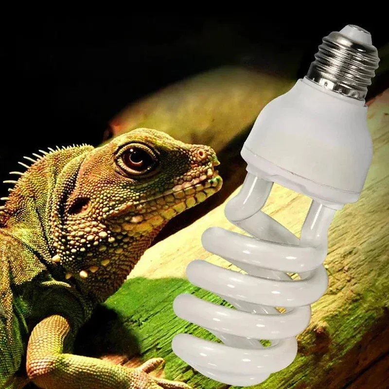 Annan hemträdgård 50 100 UVB Reptillampa 13W Energibesparande terrariumljus UVA -uppvärmning för Turtle Lizard Snake 231211