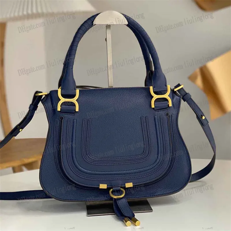 10A grote marcie draagtas designer dames crossbody handtas lederen ontwerpers tote dubbele draagtas gemaakt van generfd kalfsleer draagtas zwart bruin rode tas voor dames