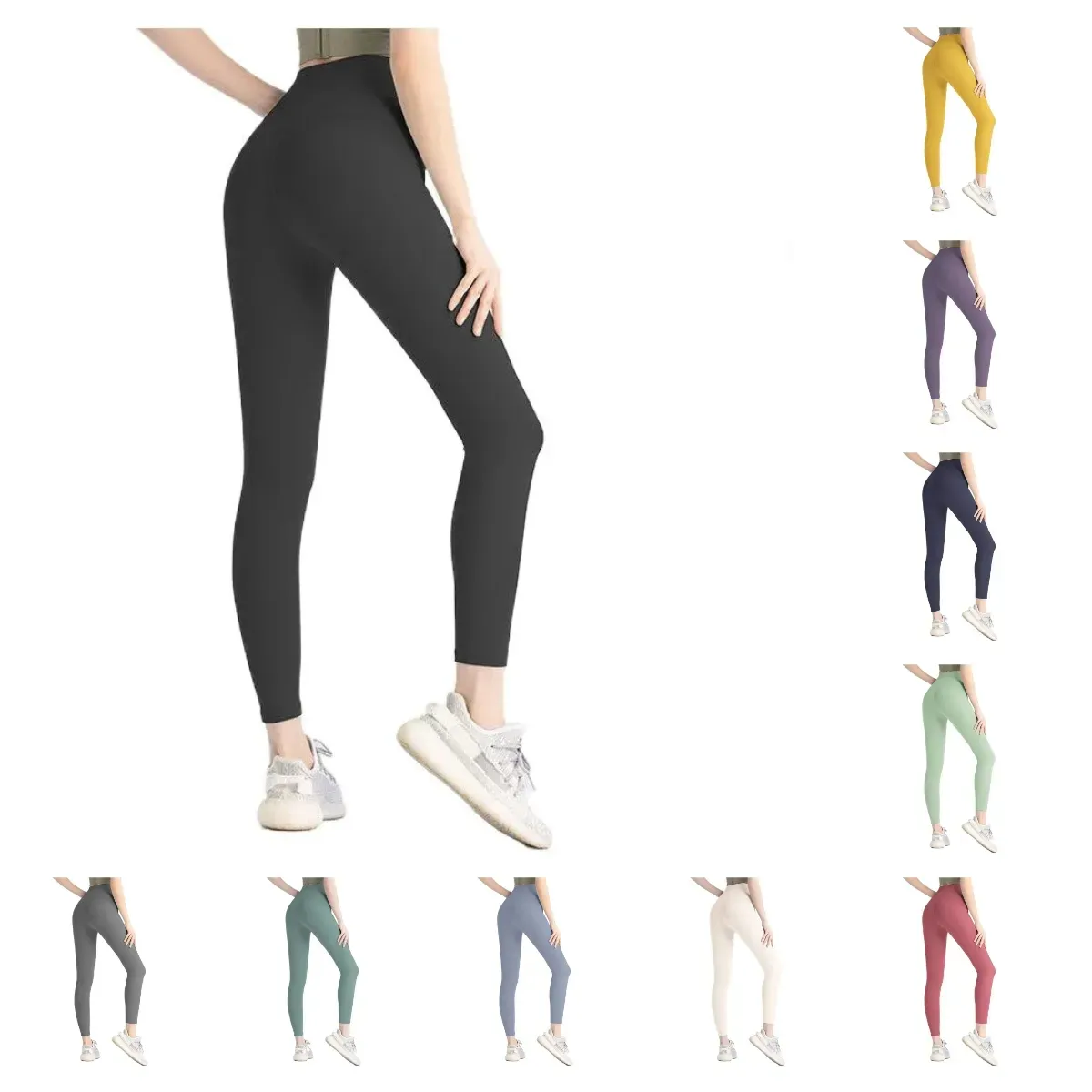 byxor lu yoga justera leggings kvinnor shorts beskurna byxor outfits lady sport damer byxor tränar fitness bär flickor som kör leggings gym slim fit justera täta byxor