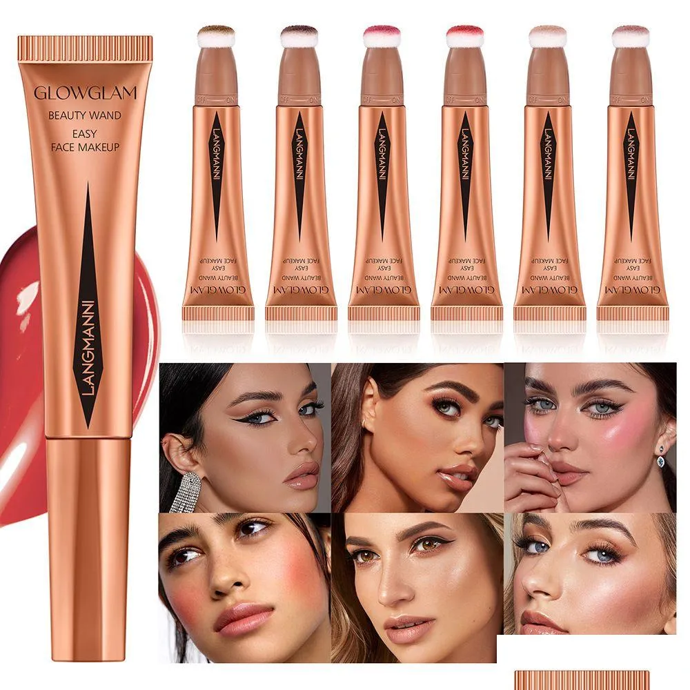 Bronzers & Highlighters Easy Face Contour Makeup Cream Beauty Wand Highlighter Blush And Lightweight Long Lasting Blendable Super Silk Dhwm8