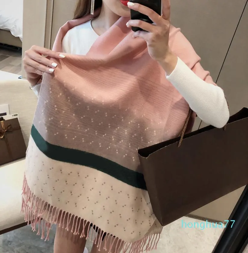 مصمم العلامة التجارية Cashmere وشاح للنساء خطاب ونحل النحل Pashmina Top Luxury الأصلي شال عالي الجودة Long 180cm Scrves4099294