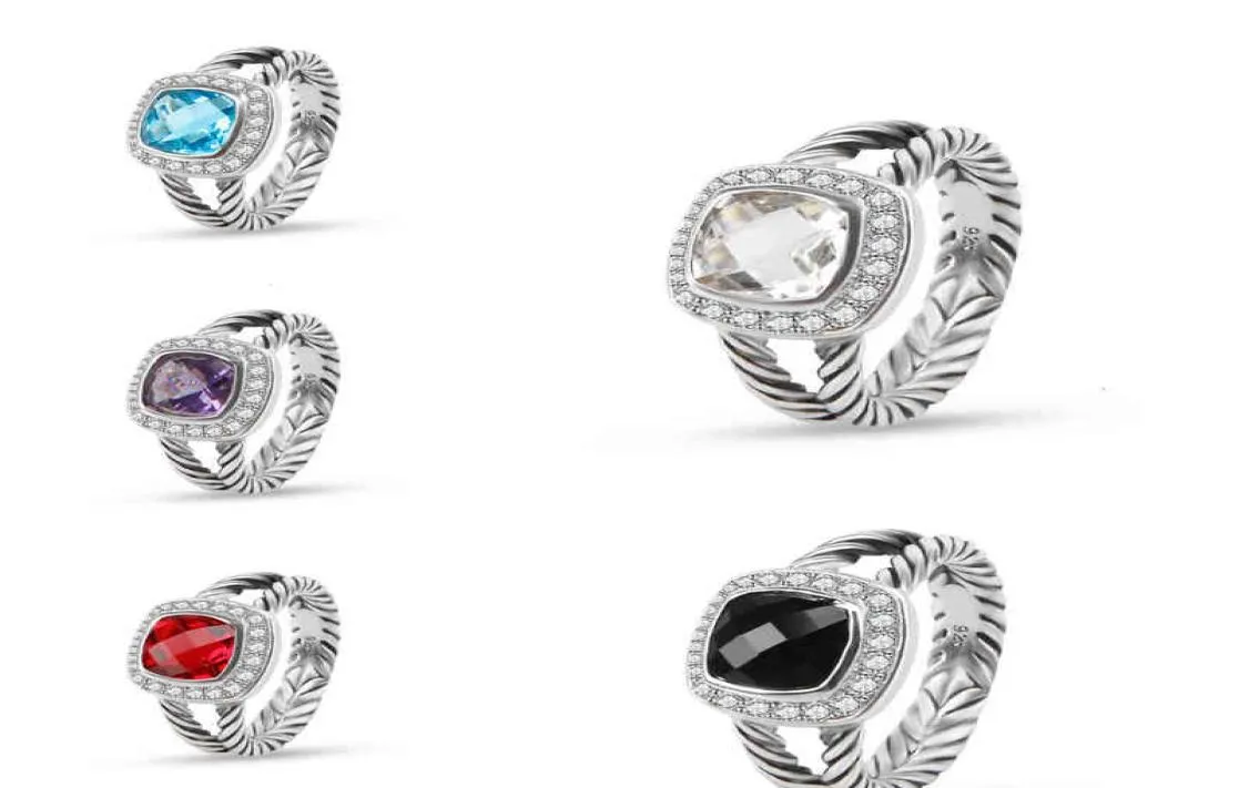 Mode sieraden ontwerper 18k gouden ringen liefde ring zilver voor vrouwen elegante diamant witte topaz zirkon klassieke hoep dames jubense7386045