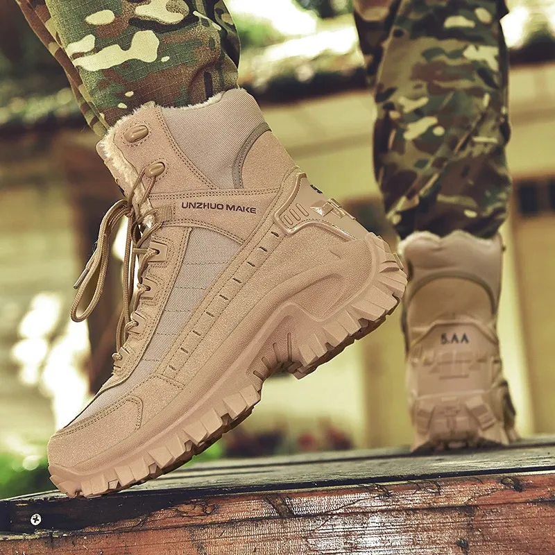 Fur lined military boots sale
