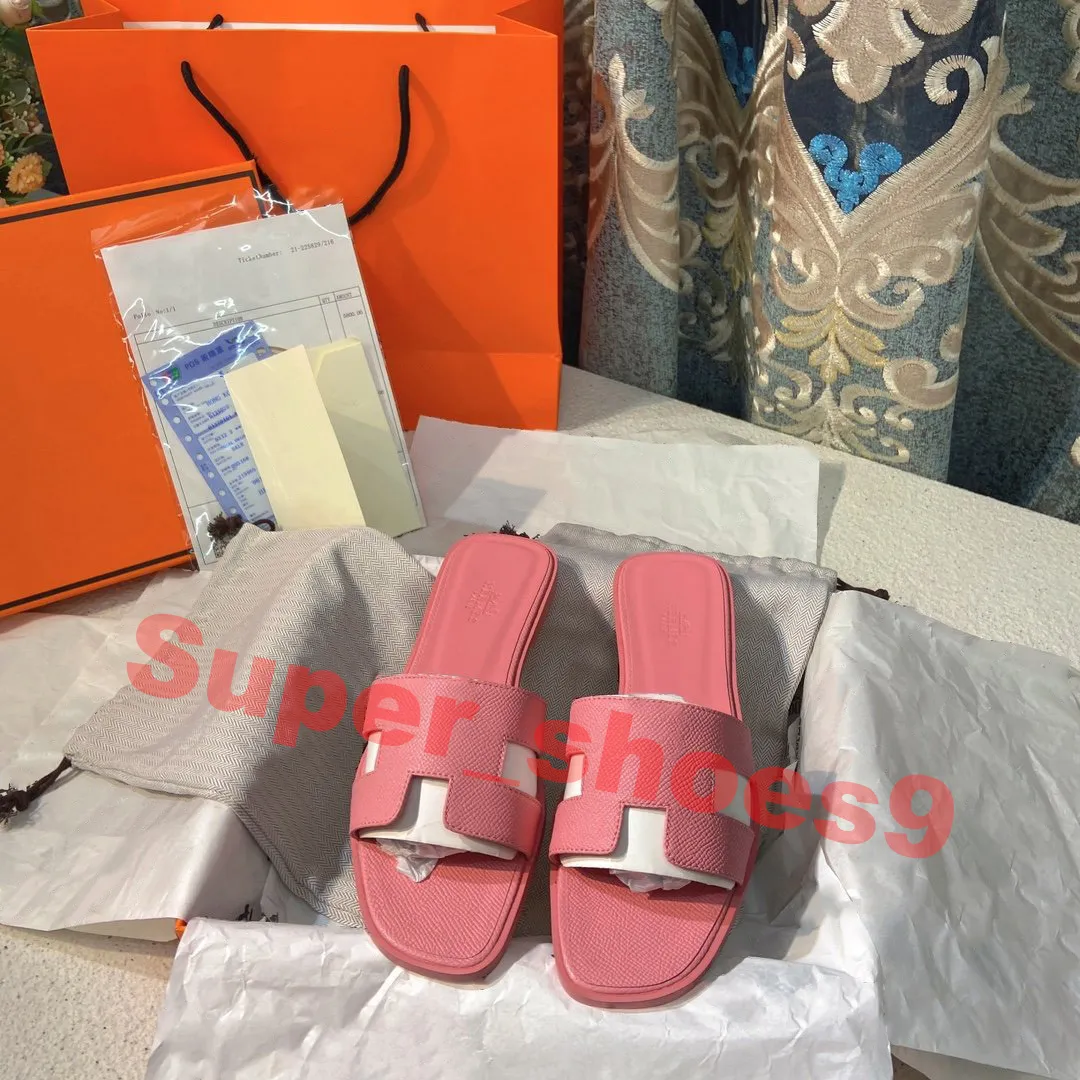 Luxury Designer Oran Sandals For Women Slip On Beach Slides With Box ...