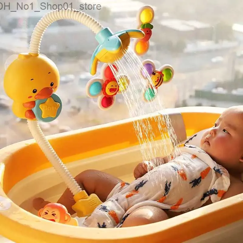 Bath Toys Cute Duck Shower Baby Baby Water Water Zabemki Łazienka Zabawne zabawki wanna