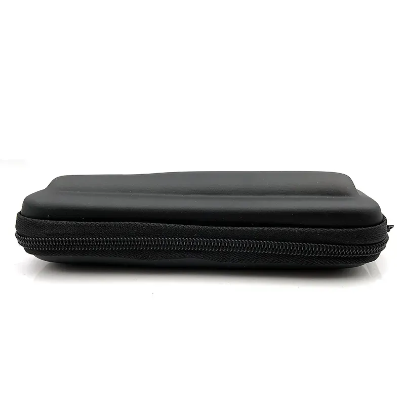 Black Leather Zipper Case Smoking Accessories Mini Slim Case Small EGo Carry Bag for Pen Lighter Tobacoo Pipe Tool