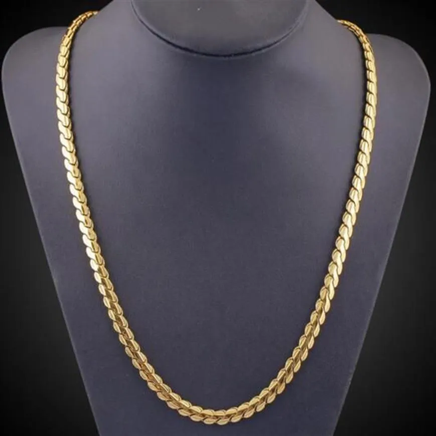 Europe United States foreign trade supply men 's necklace 18K gold - plated clavicle chain hip - hop jewelry194n