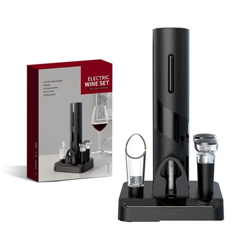 Apriscatole Nuovo Apribottiglie Scatola cilindrica a quattro pezzi Imballaggio Forniture da cucina Set regalo multifunzionale Consegna a goccia elettrica in plastica a casa Dh2Ji