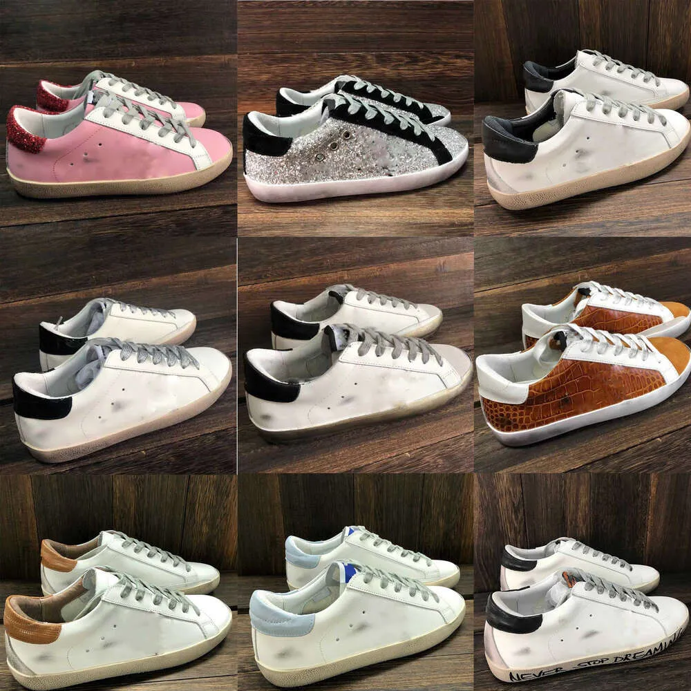 Designer sports shoes customer Gooseity Goldenlies Super Star Italian brand new casual shoes luxury Dirtys sequined white do-old shoes brand sports shoes