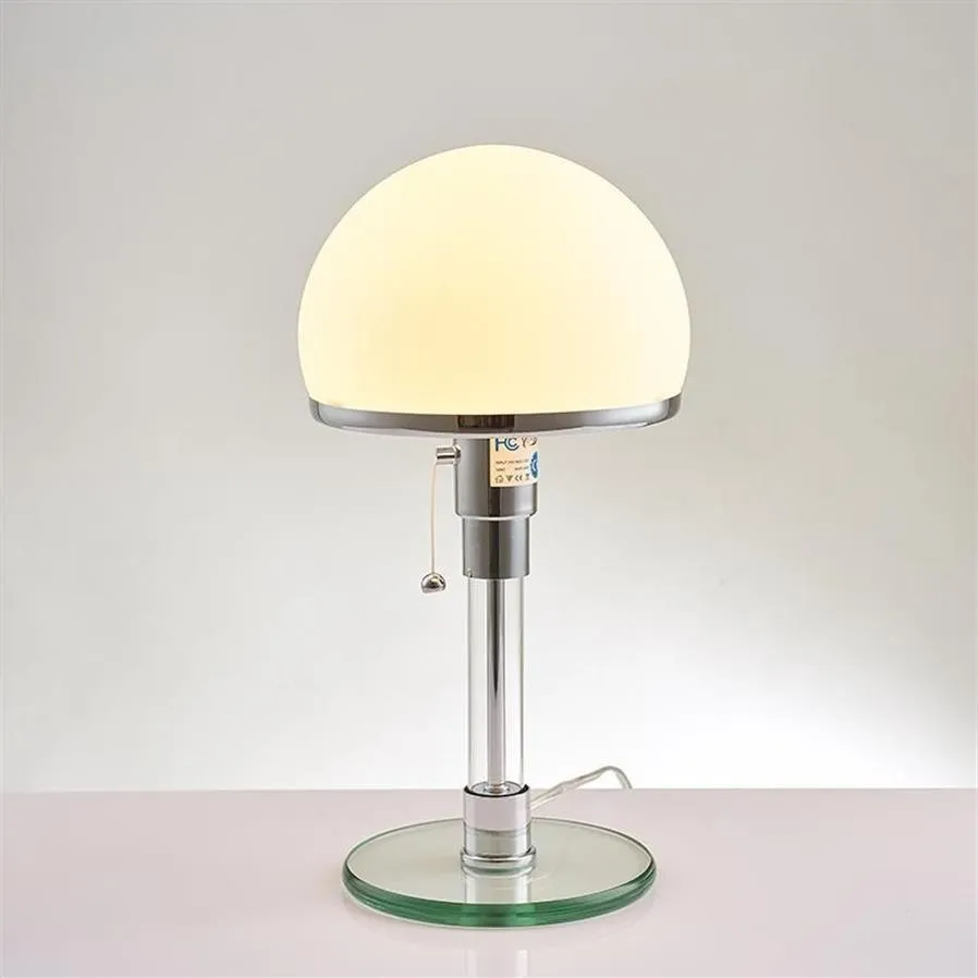 Dansk designer bauhaus lampa nordisk sovrum sovrum enkelt glas ledbord för vardagsrum skrivbord lampor261s