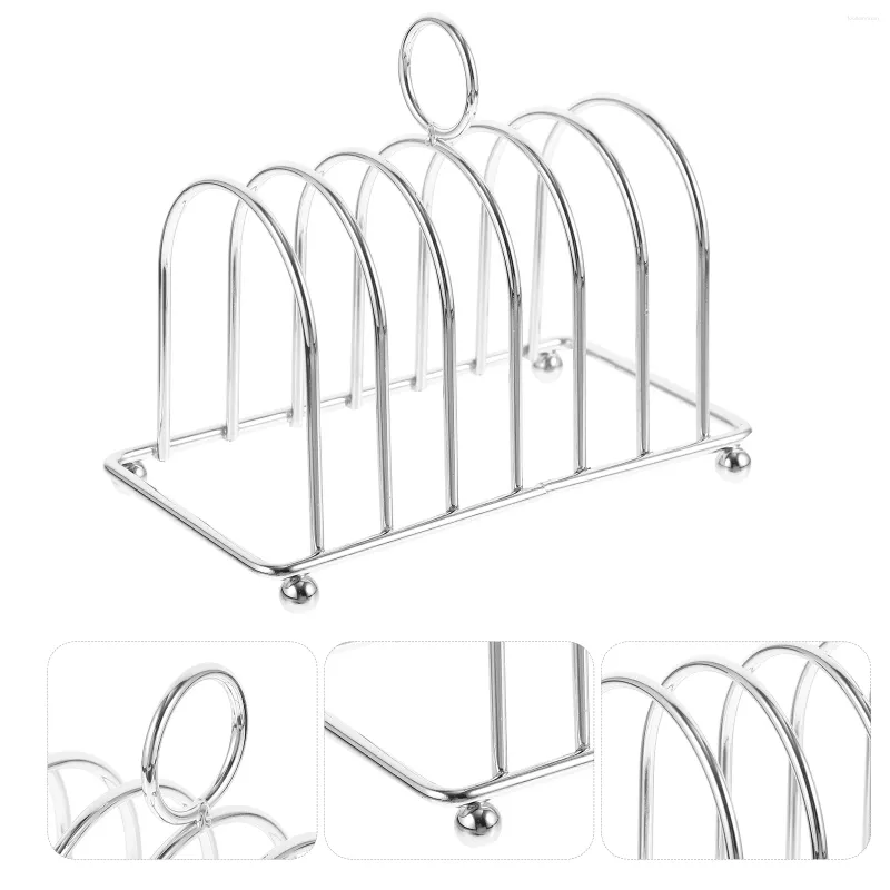 Kitchen Storage Stainless Steel Toast Bread Rack Metal Slice Desktop Stand Cool Grid Display Gadget