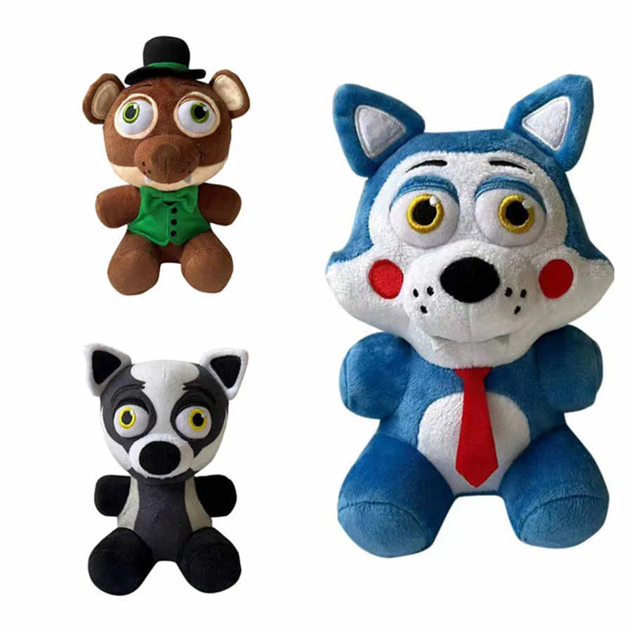 Nouveau 20 cm FNAF cauchemar Freddy ours Foxy Springtrap Bonnie jouets en peluche chez Freddy's jouet doux poupées en peluche