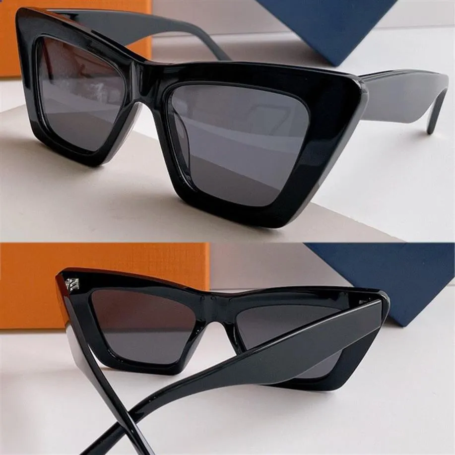 Hommes ou femmes FAME CAT EYE LUNETTES DE SOLEIL Z2520 Style classique look moderne Présente des lignes nettes et une monture épaisse pour un loo2775 d'inspiration rétro