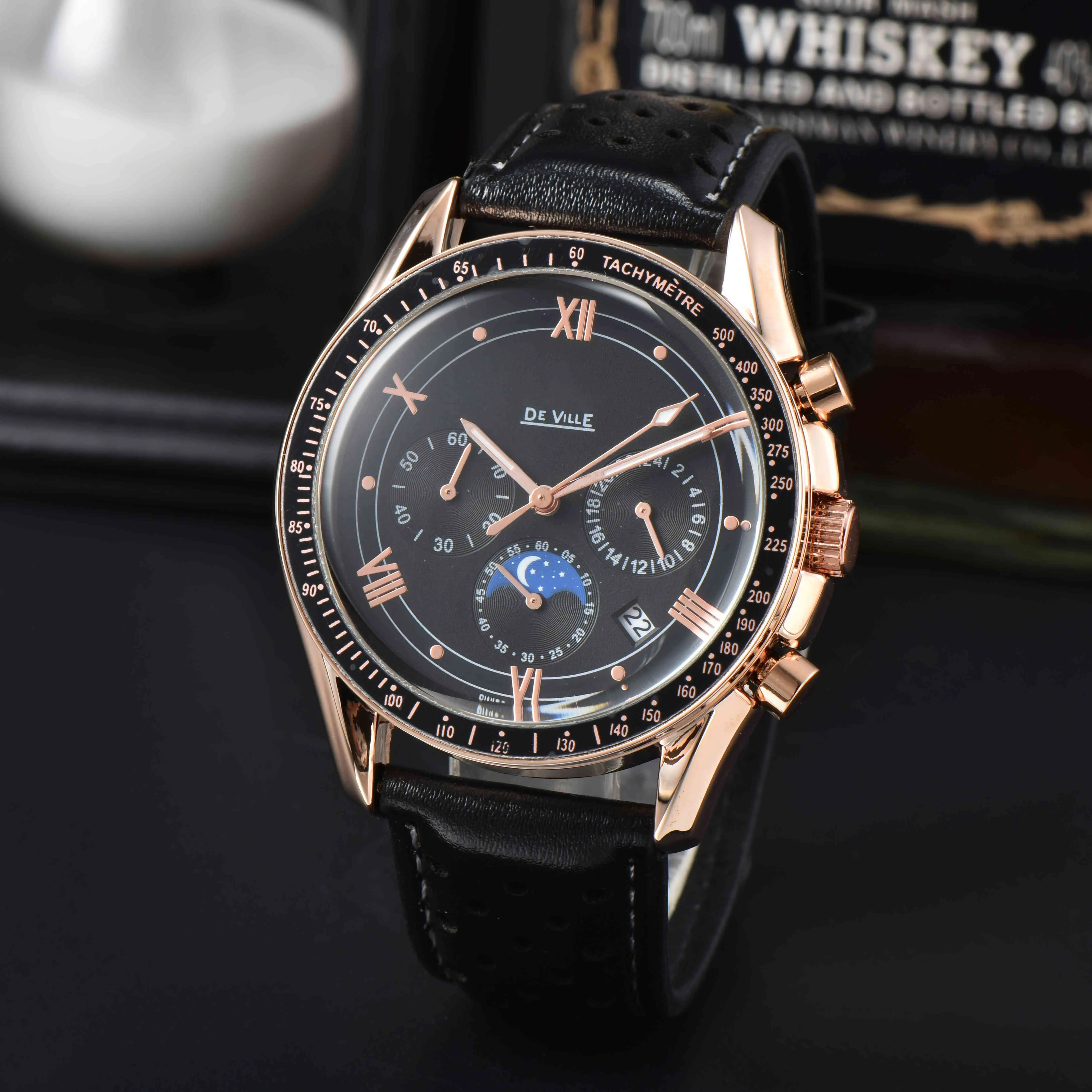 OMG Super Mens Numeri romani Orologi sportivi di lusso Designer Brand Abbigliamento formale Cinture e cinture in acciaio Orologio quadrante classico Orologi da polso al quarzo da uomo