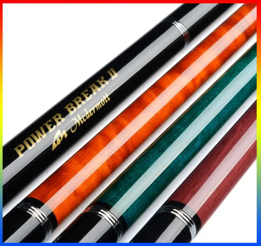 2020 Nuovo Arrivo McDermoPool Punch Salto Cue Stick Biliardo Pausa Salto Cue 13mm Cina Rosso Blu Arancione Nero6154416