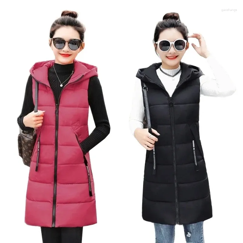 Women's Trench Coats Nice Autumn Winter Fashion Jackets Mid-length Loose Thicken Warm Female Vest Comfortable Sleeveless Ladies Top