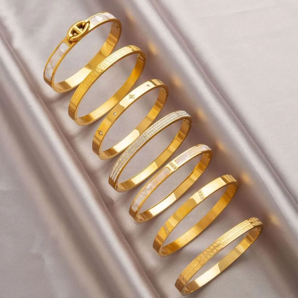 klassieke designer sieraden dames zirkonia en diamant premium titanium armband klein ontwerp kleurloos luxe voortreffelijk handwerk