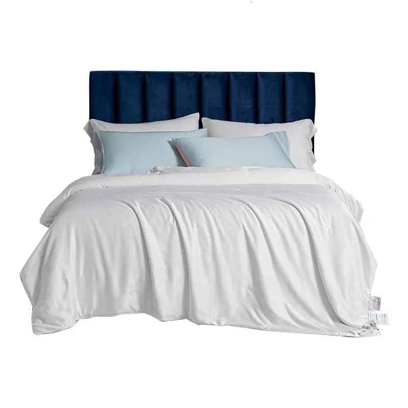 Dekbedsets Zachte warme zijde dekbedden voor bedden Natuurlijke moerbei Zomer Winterdeken Twin Queen King Single Double Size 231213