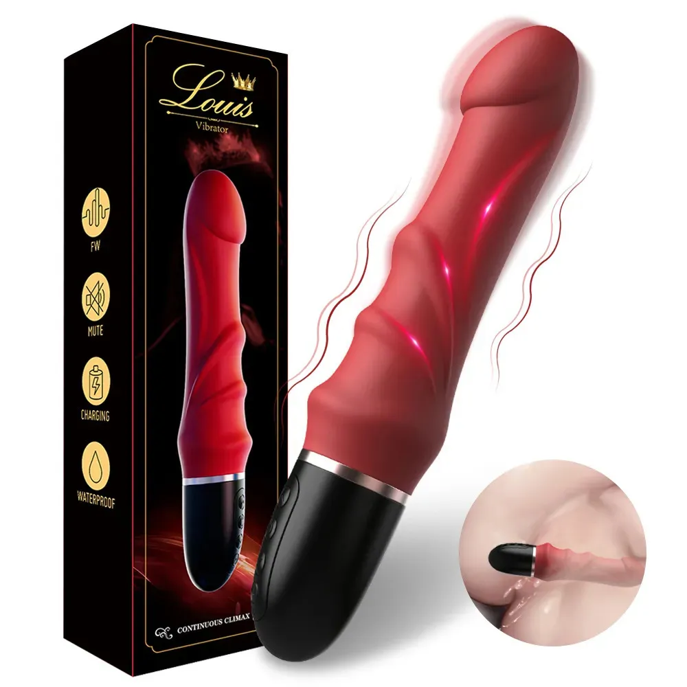 Vibradores Um enorme vibrador de pênis falso um massageador vaginal masturbador feminino para casais brinquedo sexual poderoso orgasmo 231213