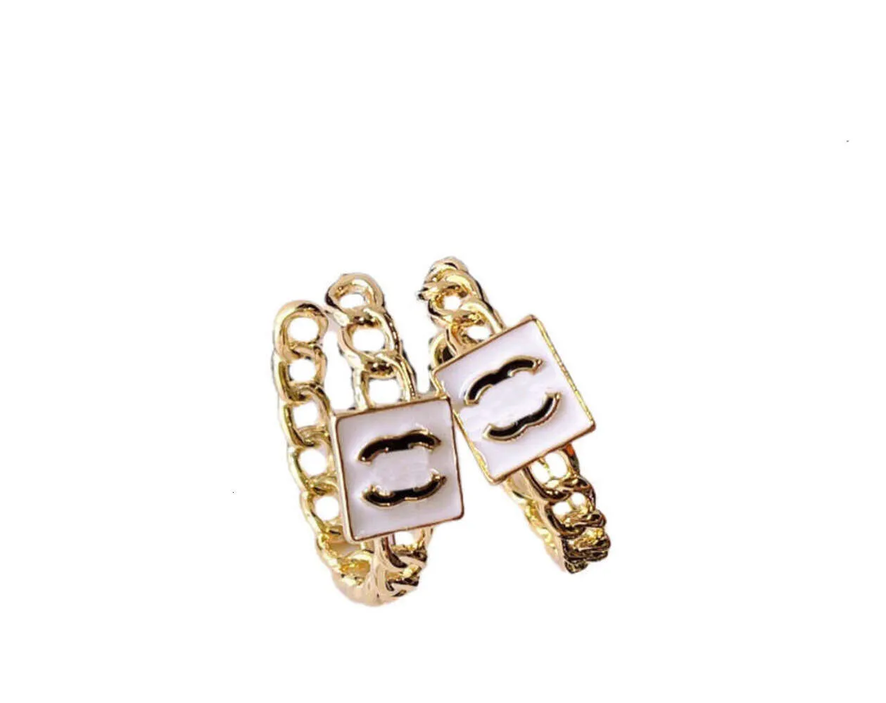 Hoop Top Huggie Designer Hoop Earrings for Women Huggie Stamp Brand 18K Gold Plated Letters Fashion Women Temperament Earring Wedding Jewerlry Classic Style