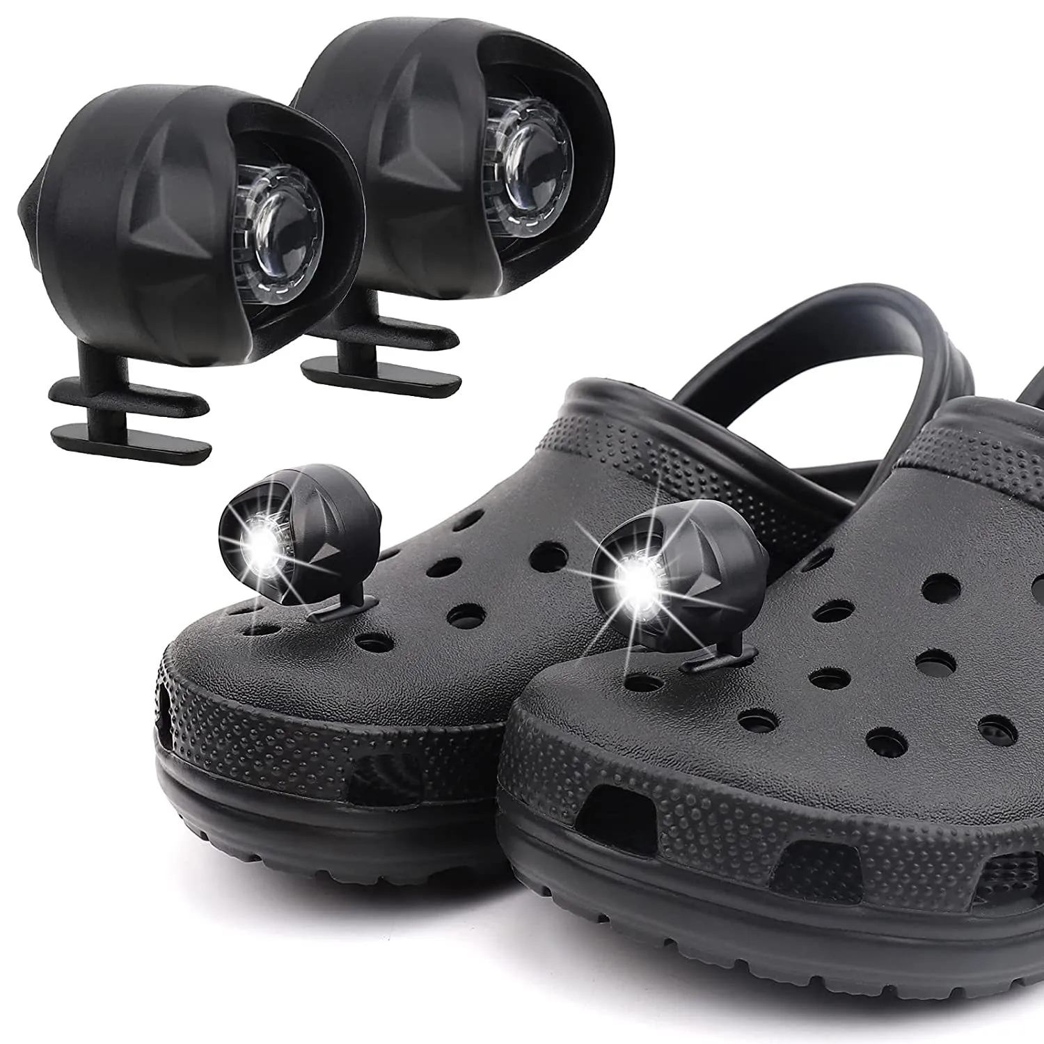 Hurtowe plastikowe reflektory do butów z dziurami krokodylcami